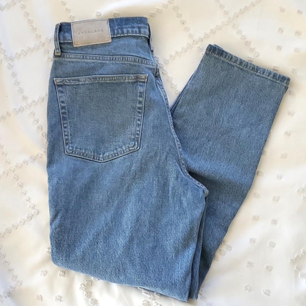 NWOT Everlane The Original Cheeky Jean Organic Cotton size 28 crop in stone wash